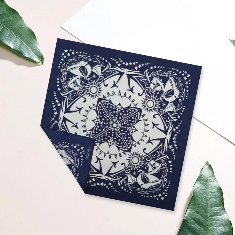 Hiphop Paisleys Bandanas Handkerchief Colourful Men Women Print Handkerchief for Head and Neck Wear