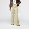 YERAD Women's 2026 Spring Khaki Wide-Leg Denim Pants