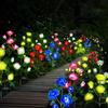 1/2/4PCS Chic Rose LED Lights Flower Lamp Garden Yard Outdoor Path Lawn Power Decoration