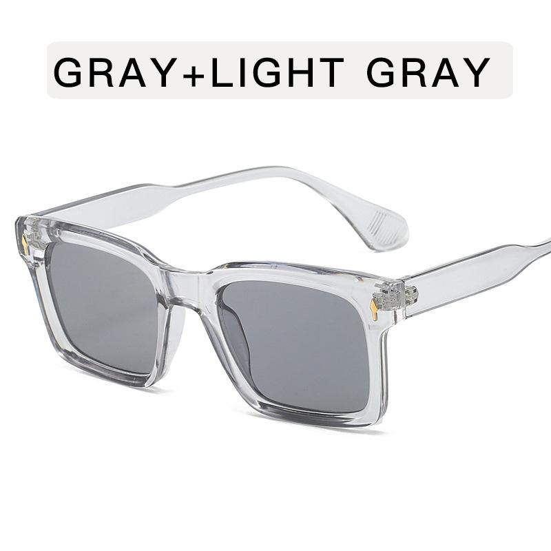 Vintage Retro Style Women's Sun Glasses Rivets Decoration Square Shape Sunglasess Women Driving Hiking Men Sunglass