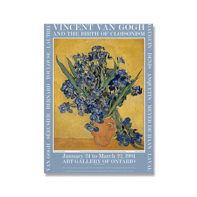 Berømt Van Gogh-kunstner Stjernehimmel Oljemaleri Solsikkeutstilling Plakat Blomst Naturlig veggkunst Lerretsmaleri Hjemmeinnredning Ingen ramme