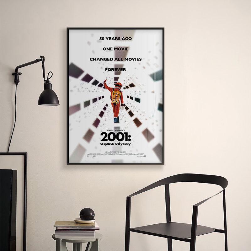 2001: A Space Odyssey Retro Sci-Fi Poster - Decorative Wall Art for Living Room or Bedroom Mural