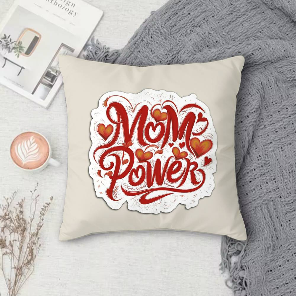 Girl Power Double-Sided Printed Square Pillow Cover Decorative Cushion Cover For Sofa Bedroom Bedside