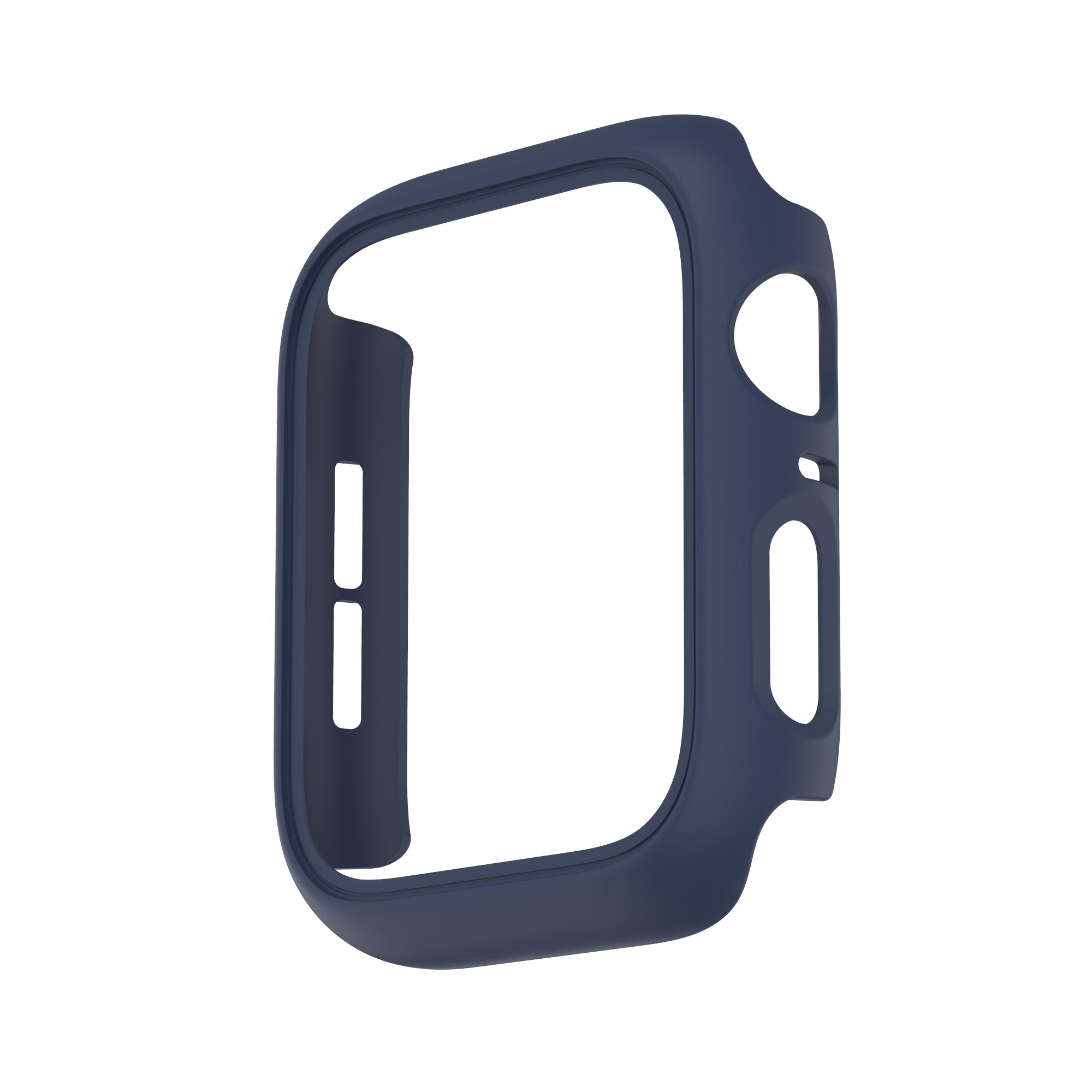 

Матовый чехол для Apple Watch 38 мм, 42 мм, 40 мм, 44 мм, жесткий ПК-бампер, защитная рамка для iWatch SE 6 5 4 3 2 1 44MM Series SE 6 5 4 темно-синий