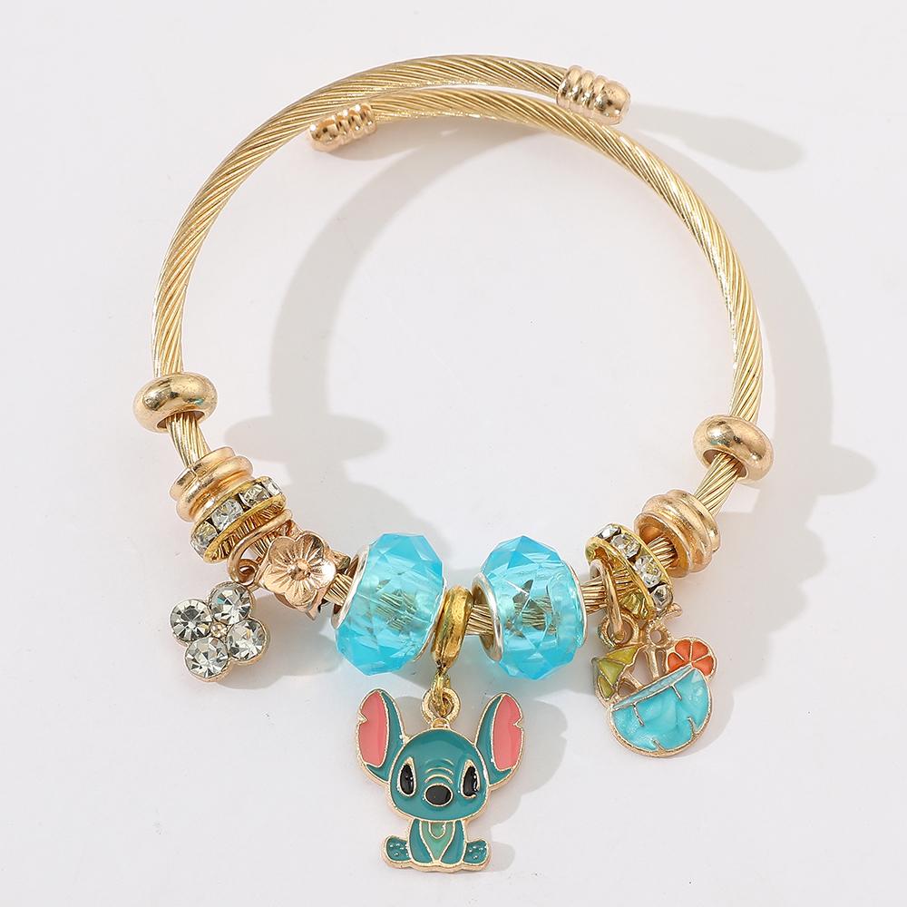 

-Lilo and Stitch Bracelet Anime Wristband Cartoon Accessories designed for Kids Birth Date Gift Toy designed for Boys plus Girls 7Styles