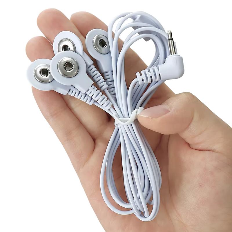 2/4 Way 3.5mm Plug Wires For Tens Massager Electrical  Muscle Stimulator Electrode Cable Line Wire For Electrode Pads