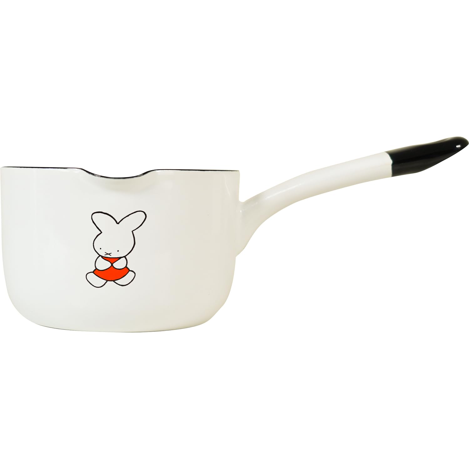 

Fuji Enamel Limited Edition Miffy Nine Chest 12cm Milk White Direct Heat and Induction Compatible Pan, Enamel,