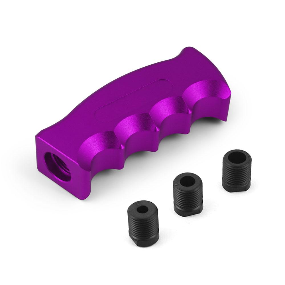 

Ручка переключения передач для гоночного автомобиля, комплект рычага переключения передач, алюминиевая изогнутая ручка, головка рычага переключения передач с адаптерами 8, 10, 12 мм для механической коробки передач фиолетовый