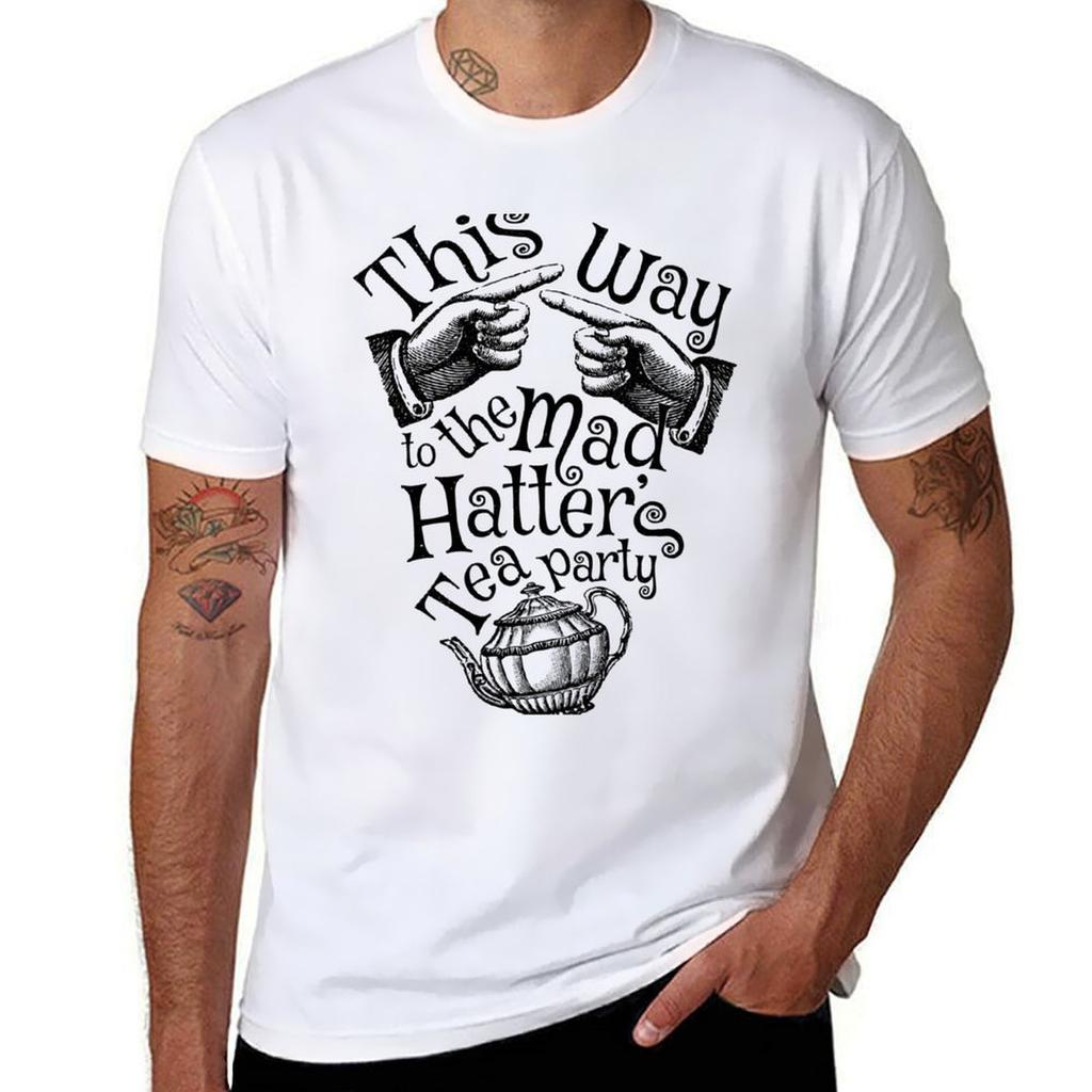 Tea Party TShirt T Shirts for Man Graphic Funny Man T Shirt Graphic TShirt