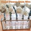 100pcs Artificial Flower Stem Simulation Flexible Bendable Flower Wedding Decoration