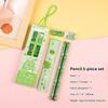5/6Pcs Cartoon Stationery Set With Pencil Ruler Eraser Sharpener Notebook For Kids Students Back To School Daily Study Gifts