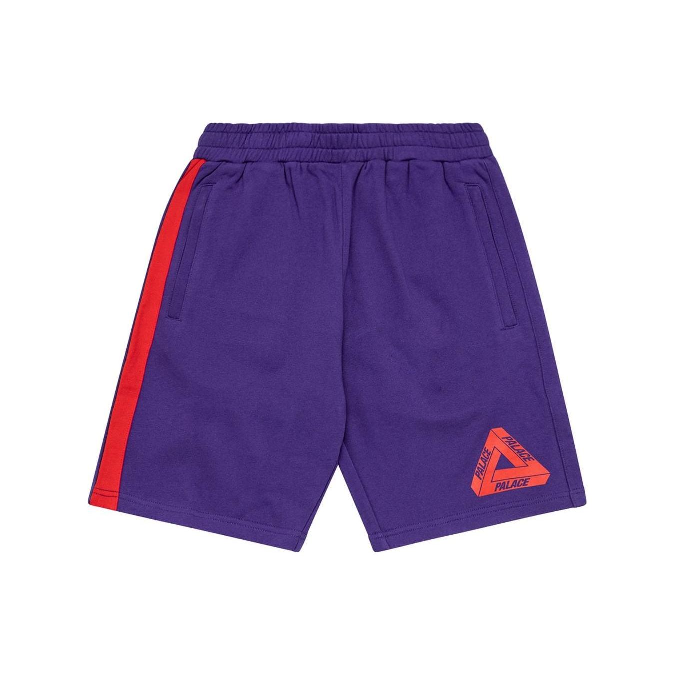 

Palace Elastic Waist Mid Rise Casual Shorts Men shorts Purple P16ES205 M