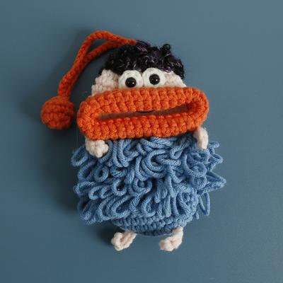 Schattige Worst Mond Poppen Serie Haaktas Sleutelhanger Voor Autosleutels Houder Handgemaakt Gebreide Tas Poppen Sleutelhangers Voor Sleutelopslag