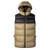 Men's Casual Loose Color-blocked Cotton Warm Jacket, Men's Double-sided Wearable, Detachable Cap Sleeveless Vest Jacket