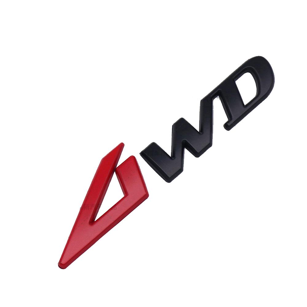 

1Pc Metal 4WD Car Body Sticker Rear Trunk Badge Emblem