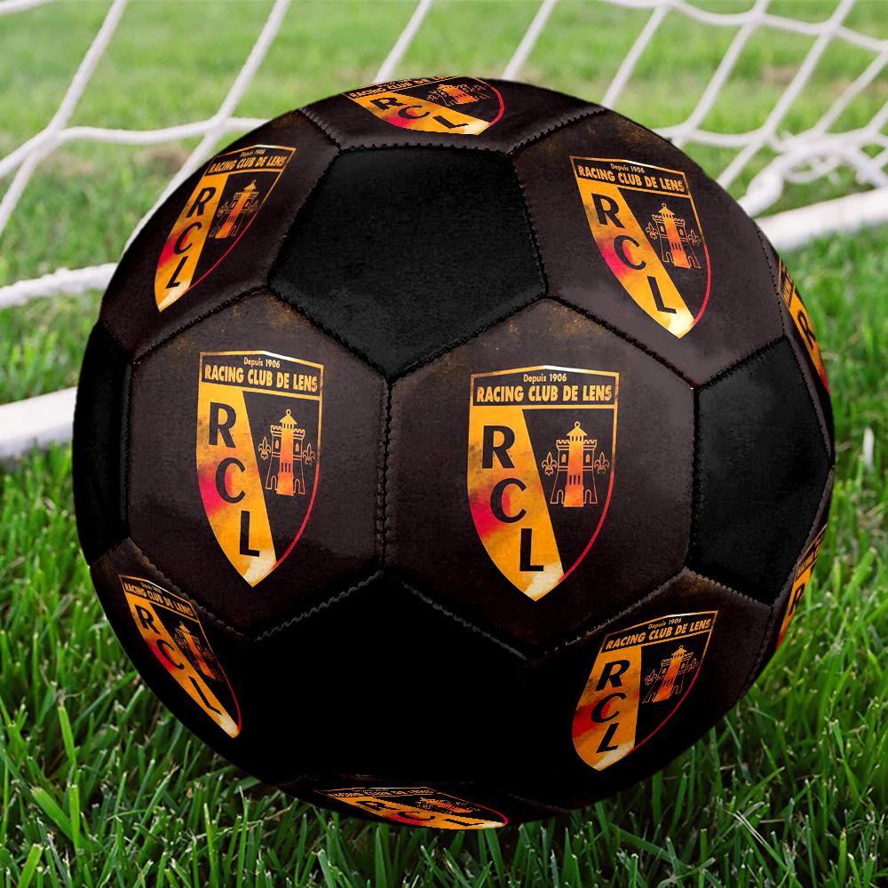 Racing Club De Lens Soccer Ball Colorful All Ages Machine Stitched PVC Competition Ready Durable High-Bounce.SIZE5