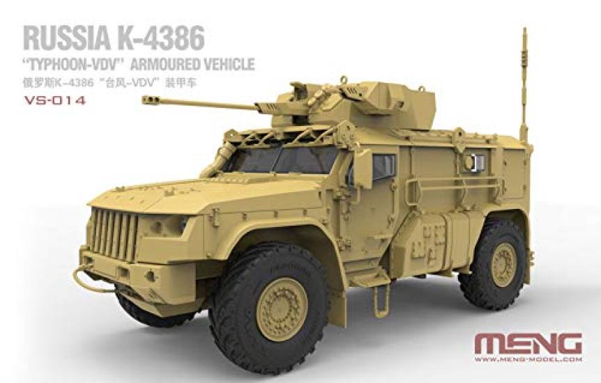 Meng Model Russian Army Wheeled Armored Vehicle Typhoon VDV Plastic Model MVS014 1/35 K-4386