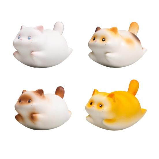 Cartoon Katze Schaukel Figur Niedliche Kleine Harz Katze Statue für Zuhause Büro Schreibtisch Dekoration Geschenke für Katzenliebhaber