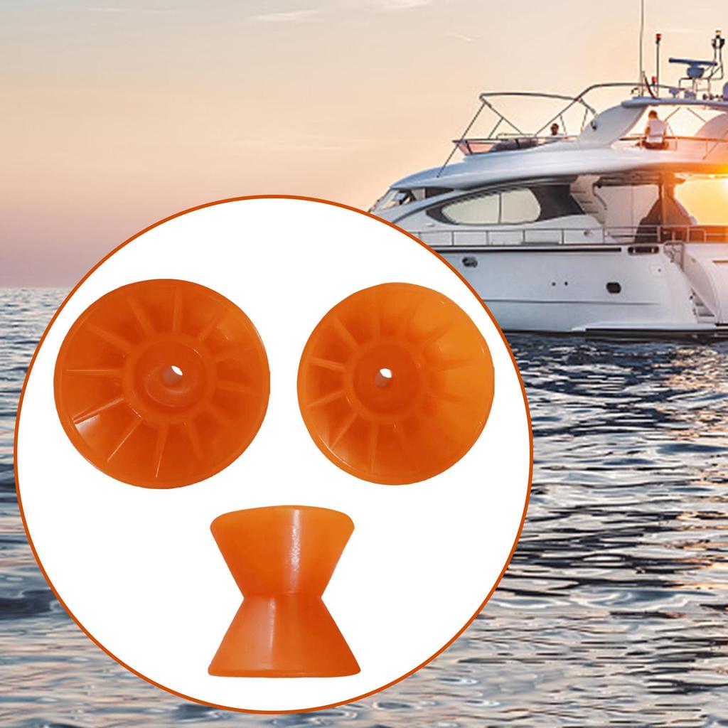 3.5inch Boat Trailer Bow Roller 90mm Durable Molded Easy Install Lightweight wheel Bow Stop for Boat Trailer