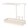 Kitchen Sink   Multifunctional Metal Sponge Soap Brush Storage Rack with Towel Holder