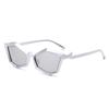 New Halloween Polygonal Glasses Women Y2K Punk Fashion Trend Street Pography Sunglasses Men in Black and White Color