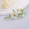 Imitation Pearls Jasmine Flower Brooch Multi-Occasion Wear Collar Lapel Pin Lapel Pin Accessories