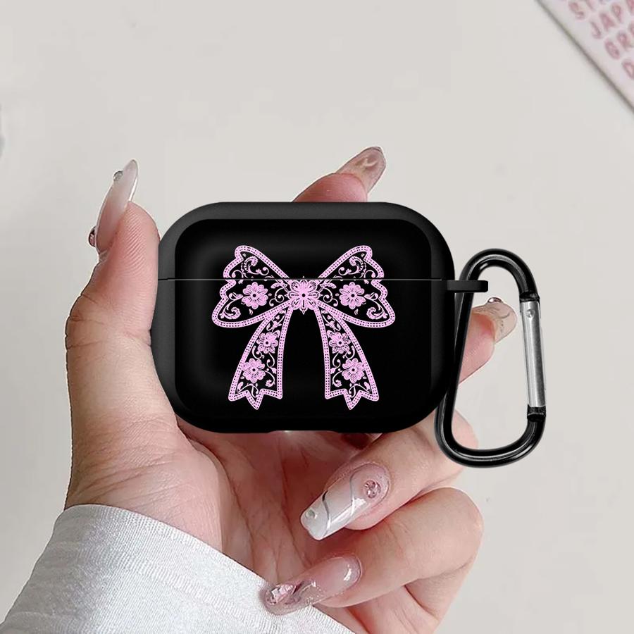 

Черные модные кружевные чехлы для наушников Cover Case для Airpods 1 Pro Pro2 4 3 2 Pro3 Airpods 2