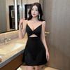 Sexy Low-Cut Stretchy Hollow-Out Waist Slimming Camisole Dress
