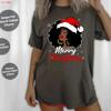 Queen Santa African American Merry Christmas Melanin T Shirt Sweat Tote Bag 144410 Vintage Casual Graphic Soft Vintage
