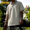 Jeep Men's Thin Breathable Embroidered Polo Shirt