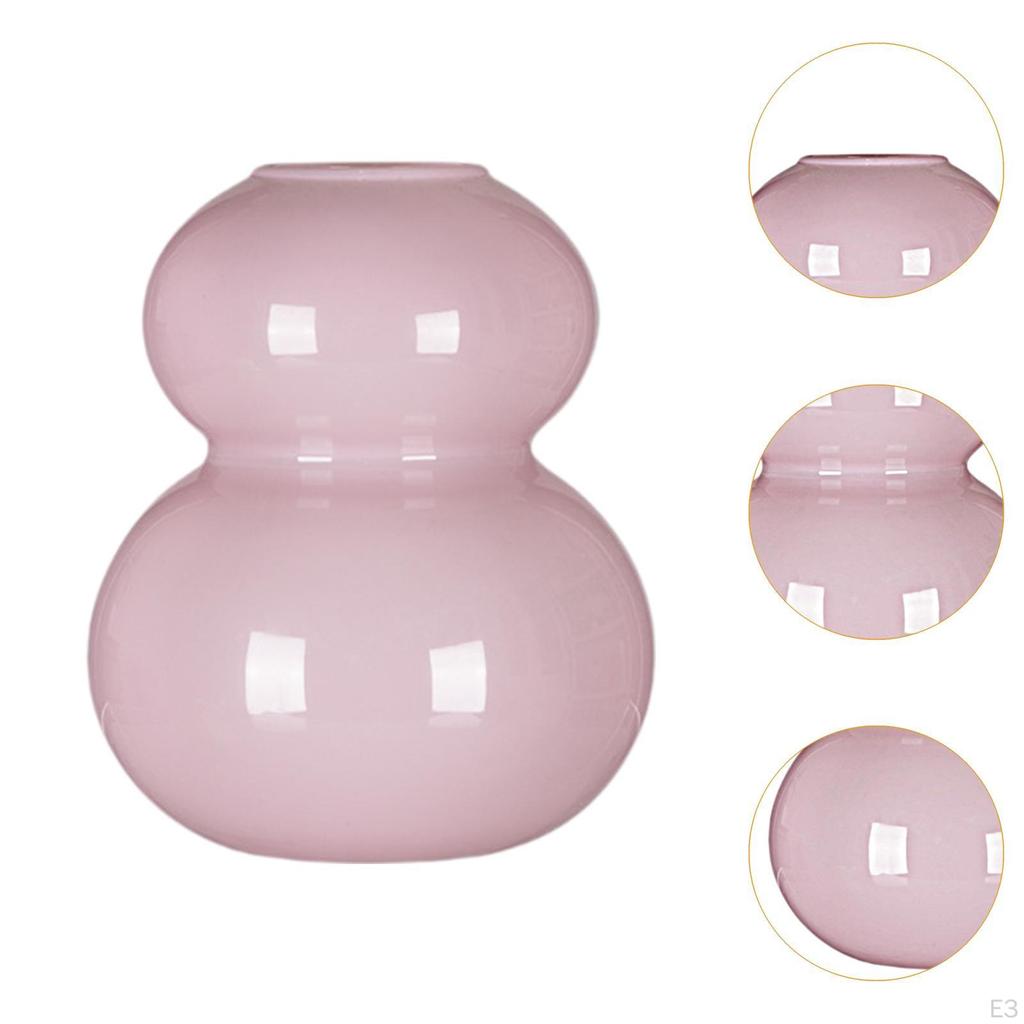 Gourd Shaped Flower Vase Decorative Birthday Gifts Floral Arrangement Tabletop Decoration for