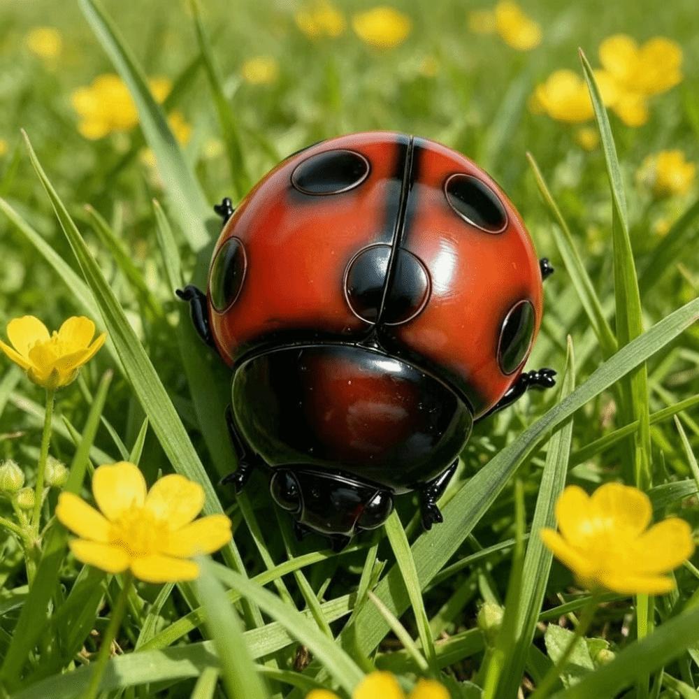 LED Glow Glowing Ladybug Night Light Rare Decorative Item Gift for Kids/Adults