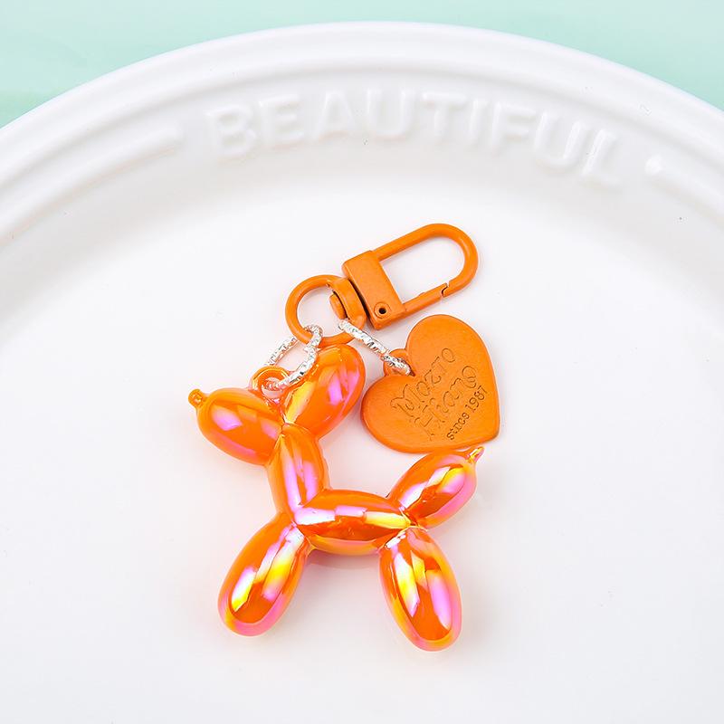 Fashion Keychain Punk Y2K Balloon Dog Keychains for Women Bag Pendant Jewelry Trinket Girl's Car Key Ring Key Chain Accessories
