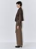 Peulloumeon Semi Low-Rise Belted Trousers_Olive Brown