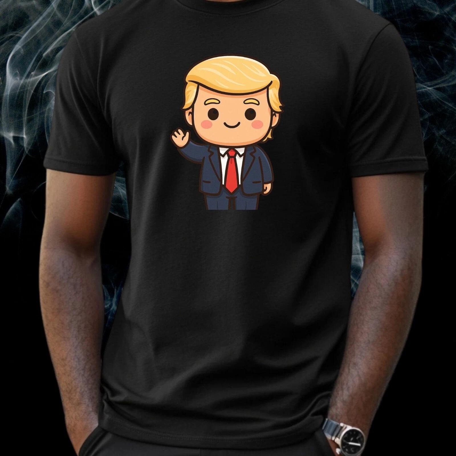 T-Shirt Herren Kawaii Trump Motiv Baumwolle Größe S bis 5XL XXL