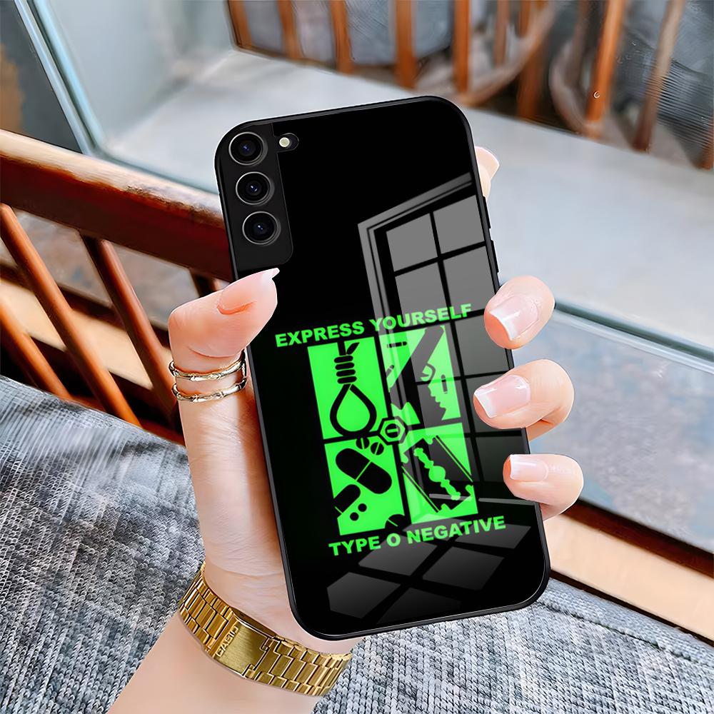 Rock Band Type O Negative Phone Case For Samsung A25 A13 A33 5G A54 A36 A35 A56 A52 A14 Shockproof Glass Cover