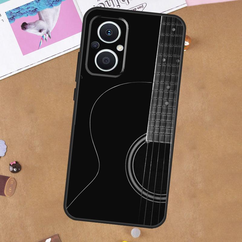 Vintage Music Guitars For OPPO Reno 13F 11F 12F 14F 10 11 12 13 14 Pro 8T 7 8 Lite OPPO Find X9 X8 X6 X5 Pro Case