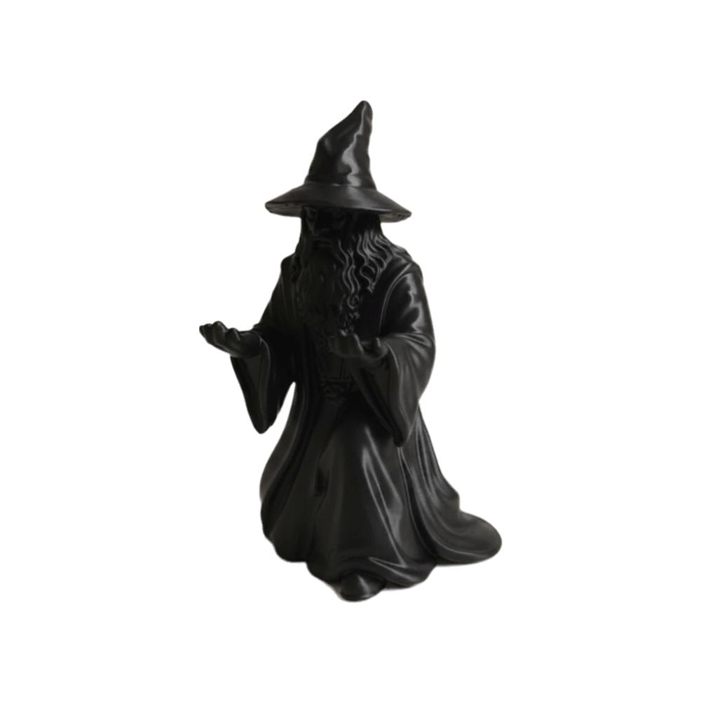3D Printed Wizard Statue Model Creative Design Wizard Ornament Novelty Desk Decoration Gift