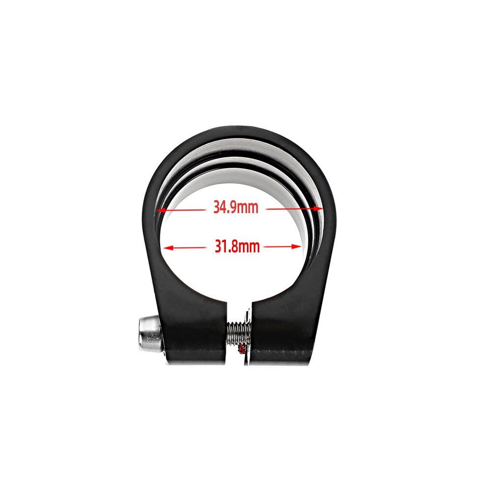 Double Layer Bicycle Seatpost Clamp Aluminum Zinc Zinc Alloy Bike Seat Tube Clip Seat Tube Clamp Bike Parts