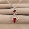 Pink Rubellite Gemstone 925 Solid Silver Handcrafted Jewelry Women Pendant 1.60" For Birthday Gift PP-13-11