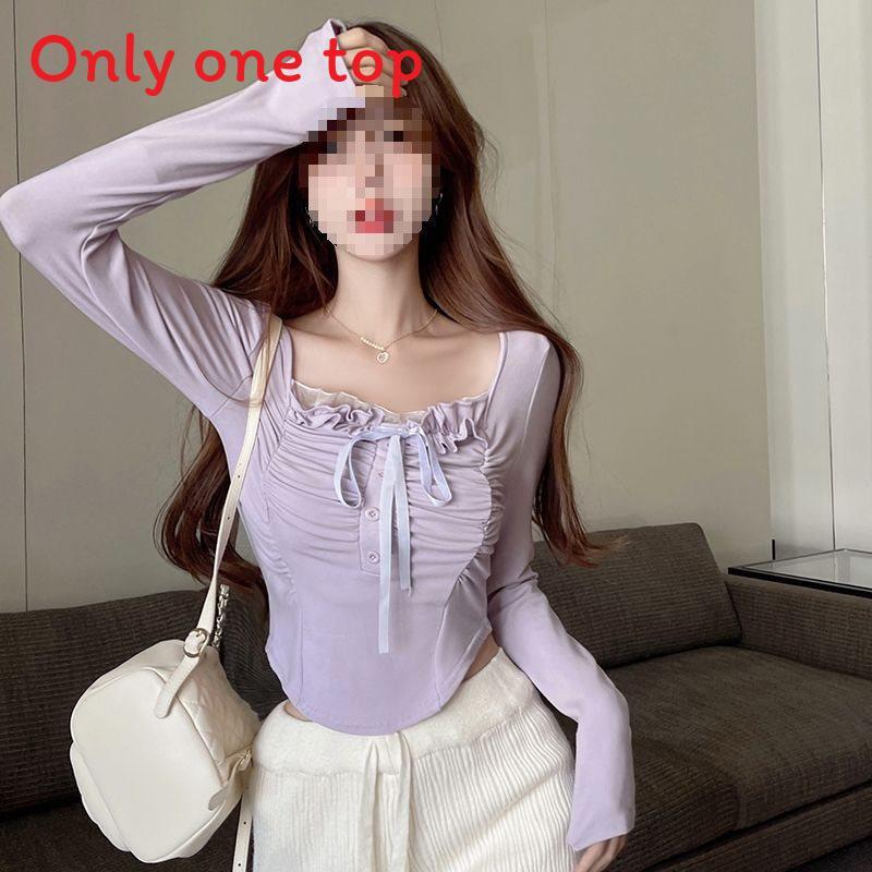 Oversized T Shirt For Women With Embroidered Details And Mandarin Collar For Autumn Winter Casual Wear