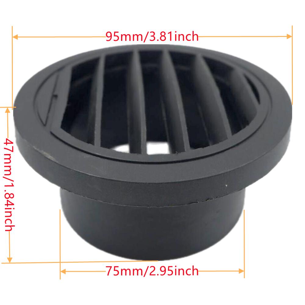 42mm 60mm 75mm Air Vent Ducting Y T L Flat Piece Elbow Pipe Outlet Exhaust Joiner Connector Diesel Heater For Car Caravan Camper