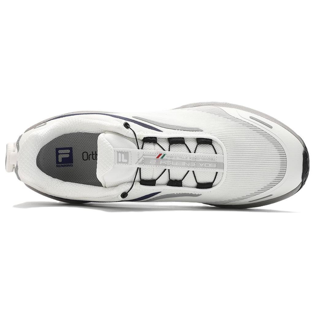 New FILA BOA ENERGY 2 Low Top Casual Training Physical Fitness Test Physical Exam City Commute Running Shoes Men's White A12M411117FBL