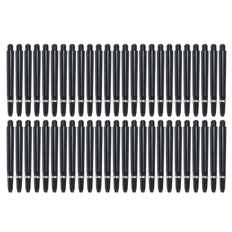 50Pcs/set Dart Shafts Short Dart Stem 2BA Screw Thread Dart Threaded Dart Poles Rod Standard Dart Part Replacements Set 1