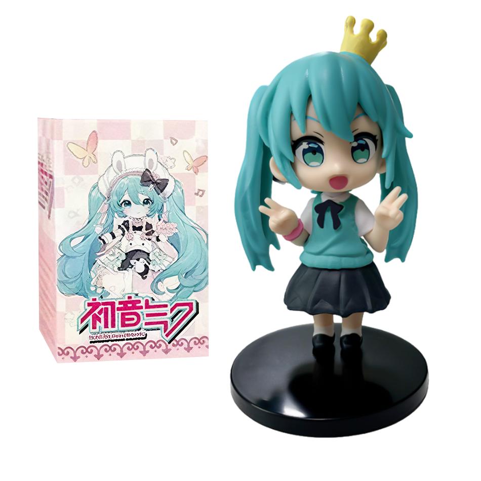 6 PCS Hatsune Miku Q Edition Series Handmade Blind Box Children's Toys Birthday Halloween Christmas Gift Desktop Decoration