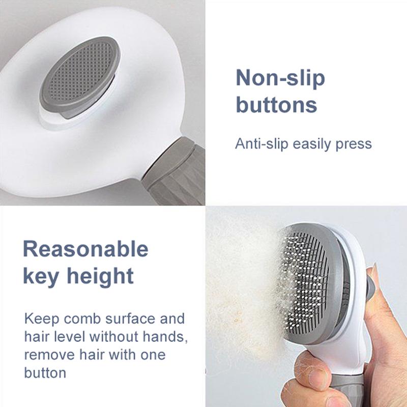 Pet Dog Hair Brush Cat Comb Grooming And Care Cat Brush Stainless Steel Comb For Long Hair Dogs Cleaning Pets Dogs Accessories