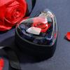 1Pc Marriage Proposal Creative Design Valentine's Day DIY Jewelry Box Romantic Preserved Flower Rose