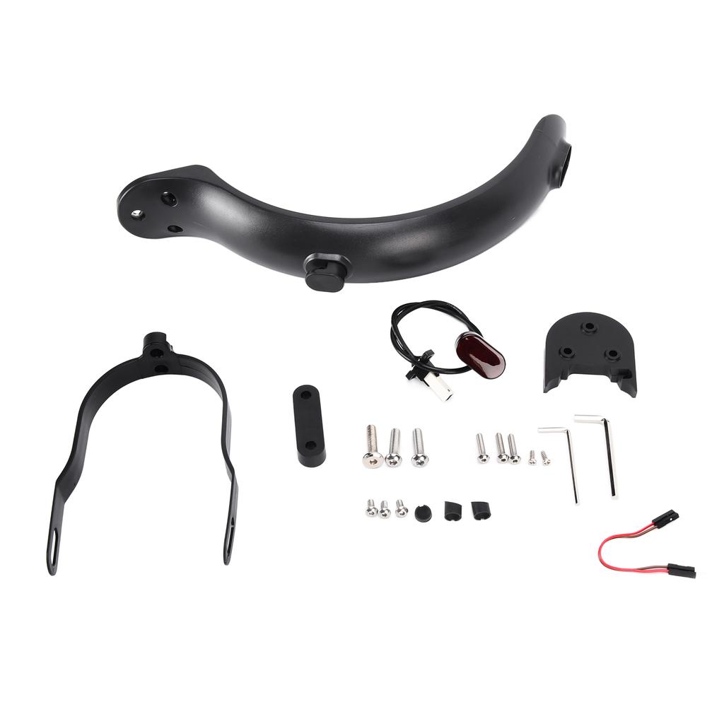 Rear Mudguard Scooter Fender Bracket Support with Rear Brake Light Scooter Replacement Accessory for Xiaomi M365