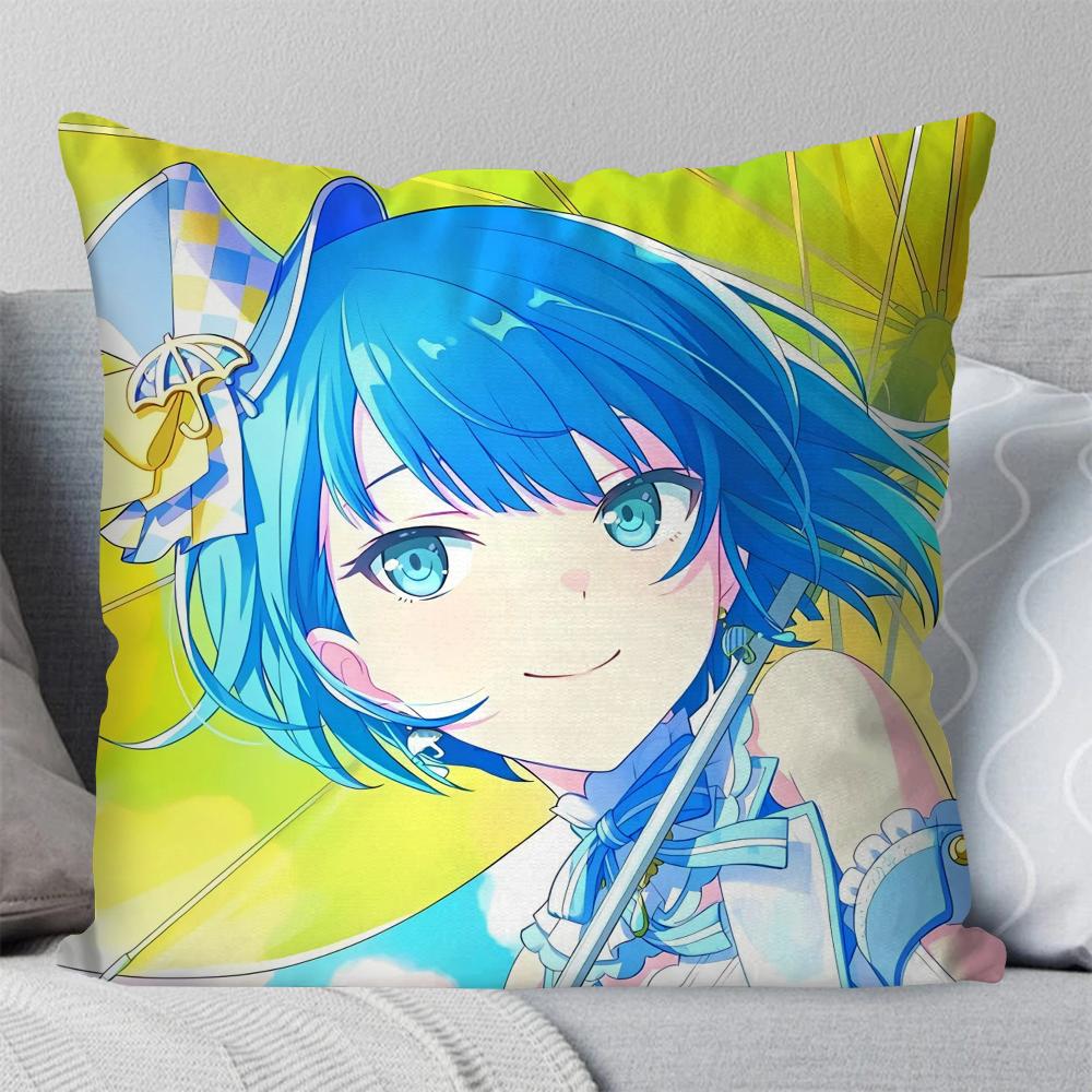

Kiritani Haruka Animation Game Project Sekai Pillow Case Square Pillow Bedroom Sofa LeisureCar Living Room Home Decoration 40X40 16x16Inch