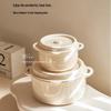 MOMO NATURI Microwaveable Round Bento Box Set